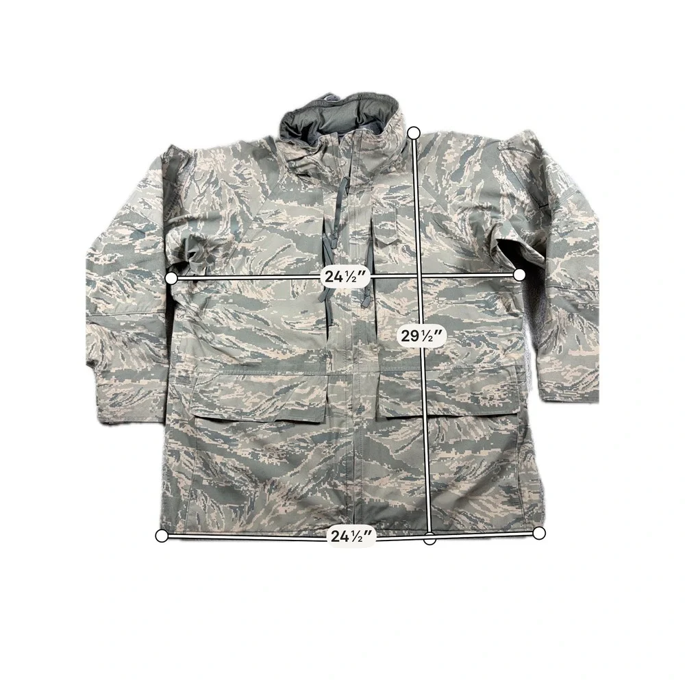 Tennier Industries USAF‎ Parka APECS Tiger Stripe Men Medium Short Hooded